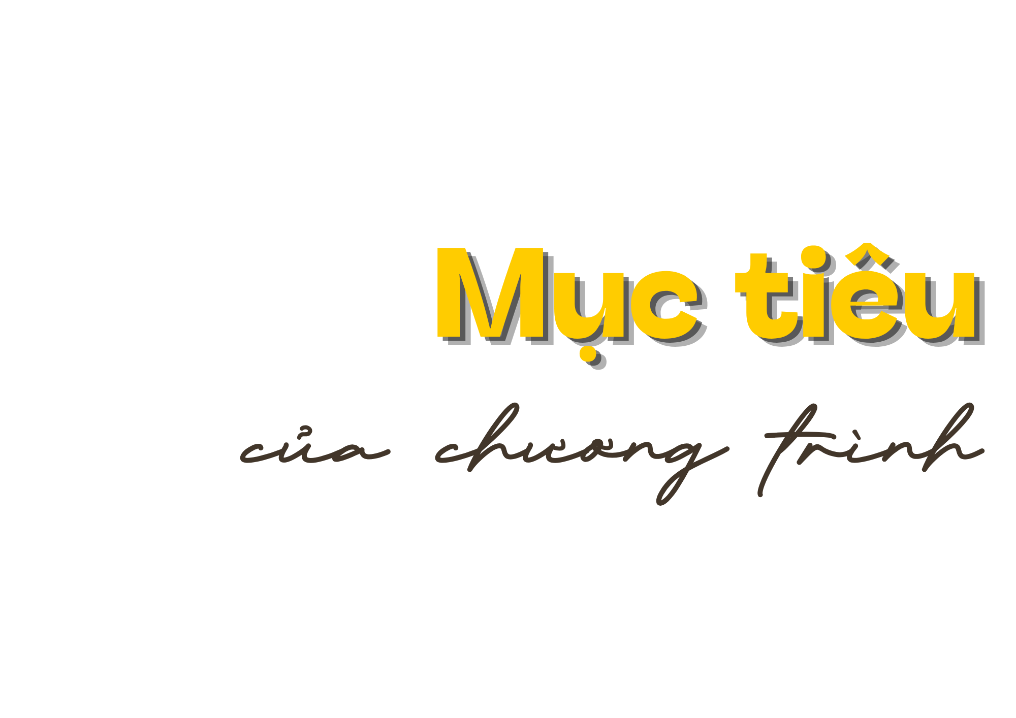 Mục tiêu chương trình