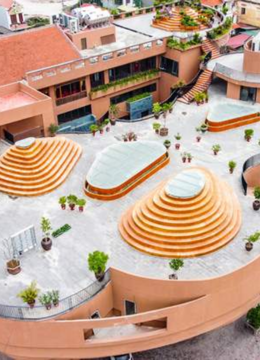 Trung tâm Tinh hoa Làng nghề Việt nhìn từ trên