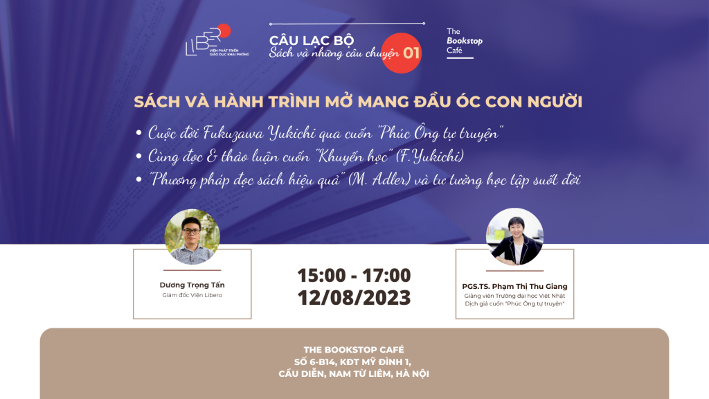 Ra mắt CLB Sách và những câu chuyện: SÁCH VÀ HÀNH TRÌNH MỞ MANG ĐẦU ÓC CON NGƯỜI