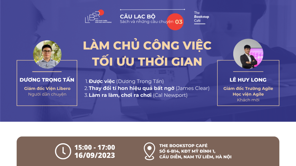 CLB Sách và những câu chuyện số 3: LÀM CHỦ CÔNG VIỆC, TỐI ƯU THỜI GIAN