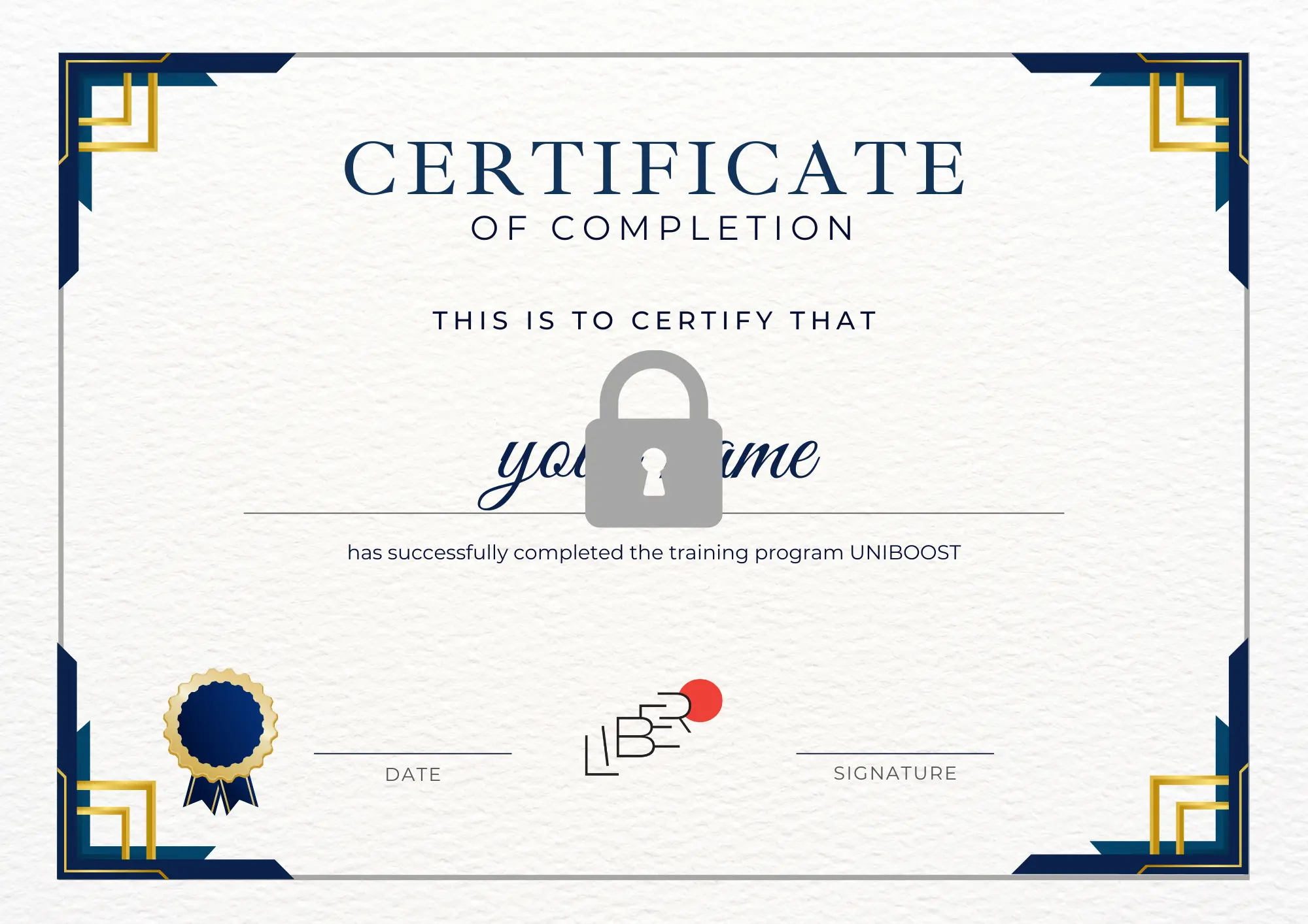 uniboost certificate