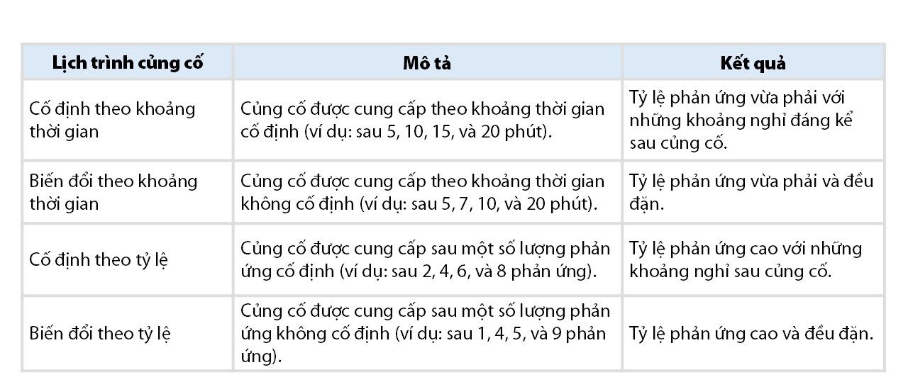 Reinforcement Schedules