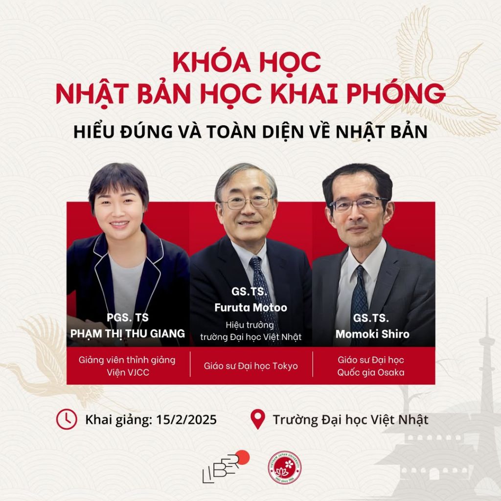 Tuyển sinh khóa học Nhật Bản học khai phóng tháng 2/2025